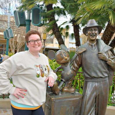 Disney California Adventure has a statue of Walt & Mickey, called 'Storytellers'